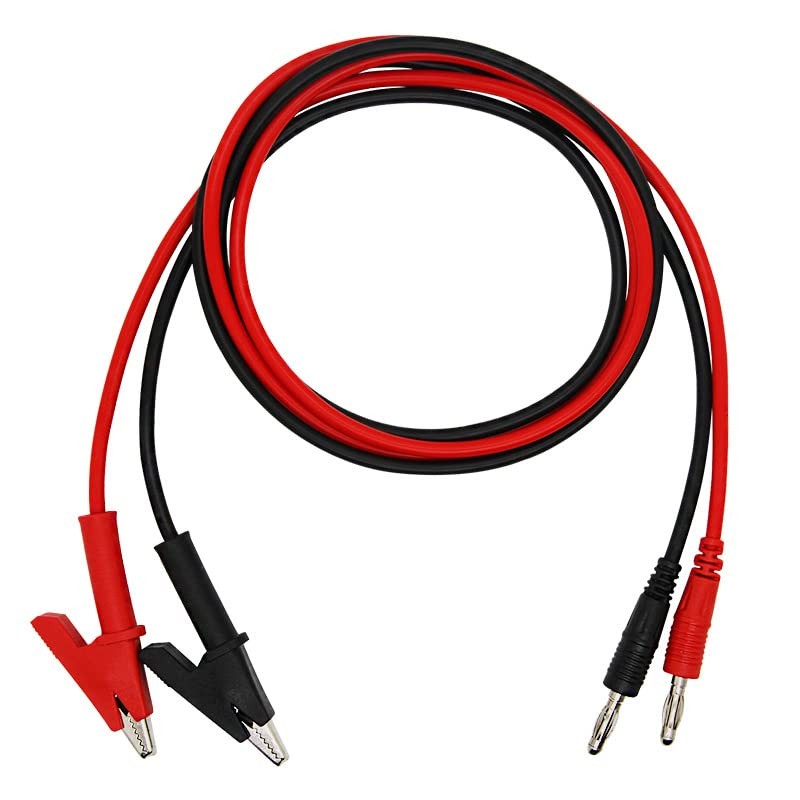 Multimeter Test Leads, 2PCS Alligator Clips Test Leads, Crocodile Clips