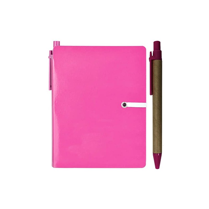 fiXte A6 Notepad Retractable Pen Recycled Materials Plain White Paper