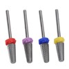 4pcs Nail Drill Bits Tungsten Carbide Acrylic Nails Gel Polish