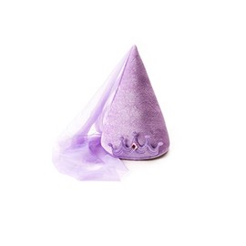 Little Adventures Princess Cone Hats for Girls (Purple)