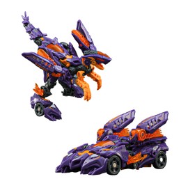 BEASTBOX 52Toys Beast Drive BD-03 NAUGHTY SAUR, Transforming From Mechanical Dinosaur to Sports Car, Assembly Required, Painted, Highly Movable, Action Figure, Transformation Toy, Mechanical Beast