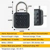 SPORWAY Combination Padlock: 6 Digit Padlock, Lock with Combination Code,