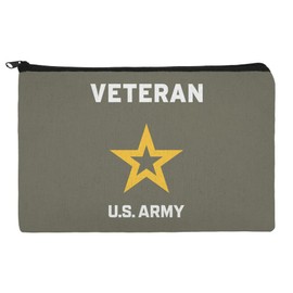U.S. Army Veteran Logo Makeup Cosmetic Bag Organizer Pouch