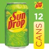 Sun Drop Citrus Soda, 12 Fluid Ounce Can, 12 Count