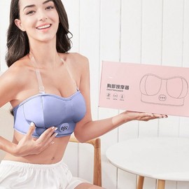 Smart Chest Massager Bra with Kneading Function Bra English/Silver Gray - Charger 2ea