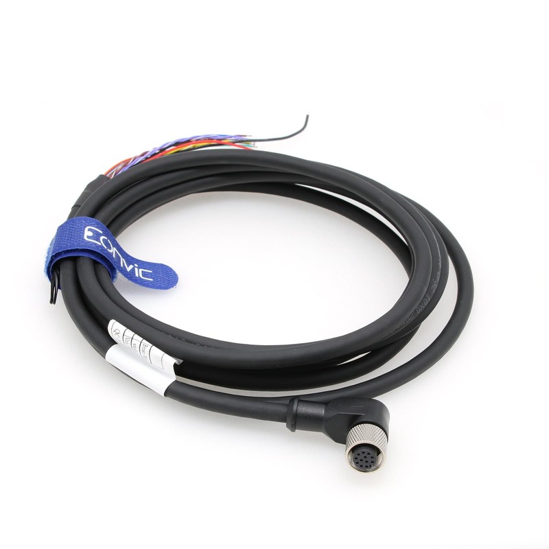 Eonvic Cognex Camera 24V Power I/O Cable CCB-PWRIO Right Angle