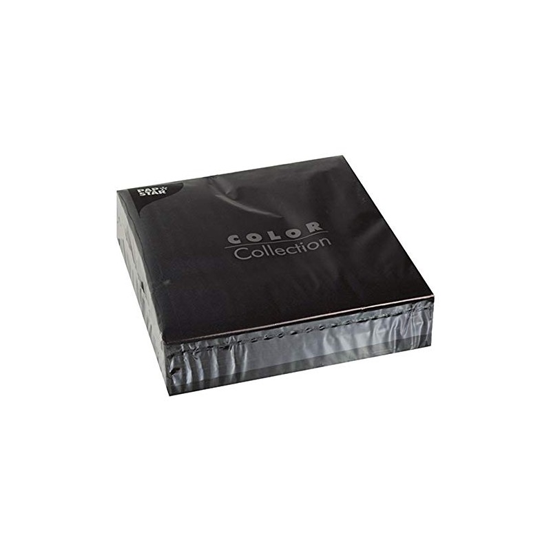 Napkins 2-Ply 40 x 40 cm / Black / (Pack