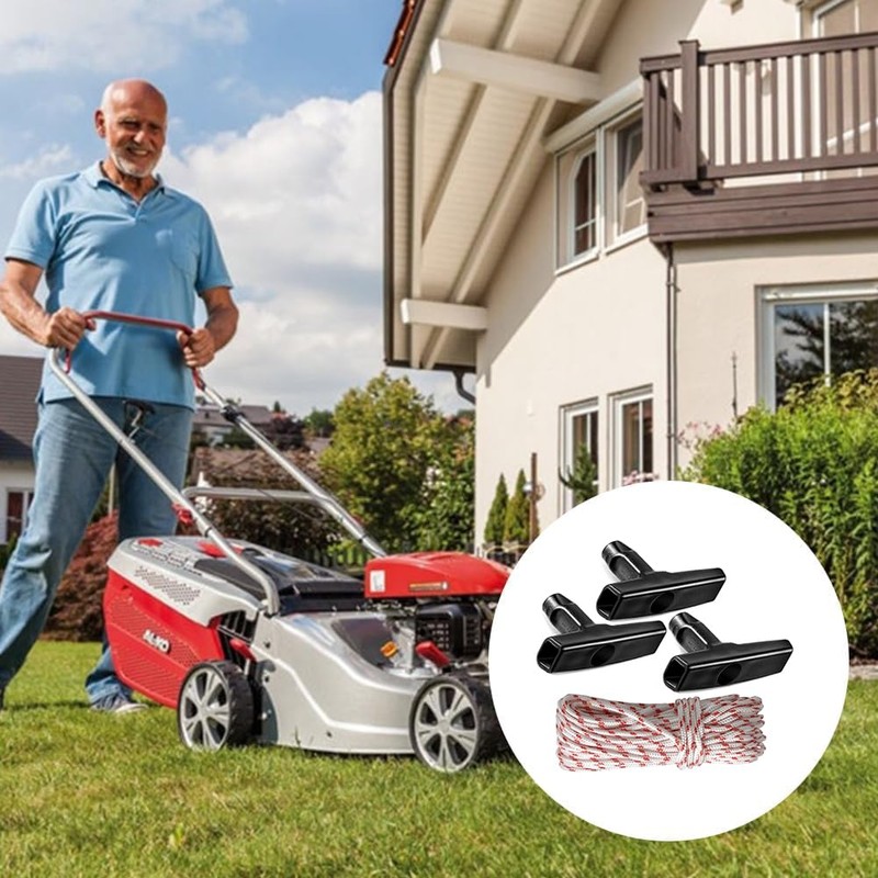 YANGWEN Recoil Starter Rope Set,Engine Starter Rope & Handle, 10