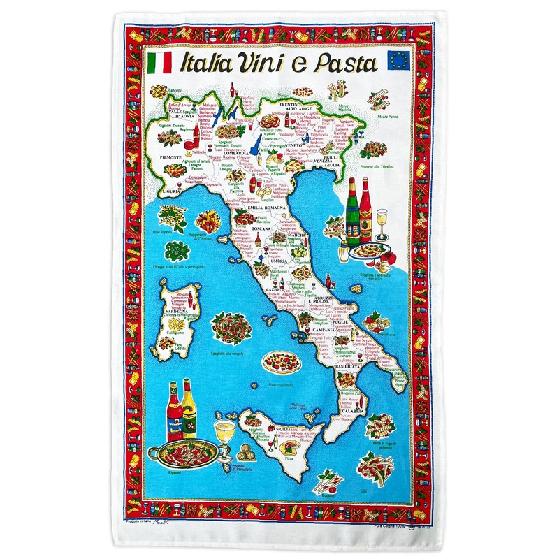 BLU RITMO Kitchen Towel Set, Cotton Kitchen Towels Made in