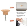 Gadpiparty 10pcs Handle Wooden Knobs Cabinet Knobs Square Door Knobs