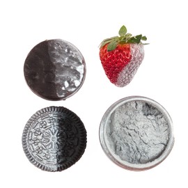 Silver Gray Luster Dust Edible for Drinks, Cakes and Chocolate - 15g Pack - Metal Silver Dazzle Dust Powder Food Coloring for Wet-Dry Application, Tasteless, Vegan, Gluten Free