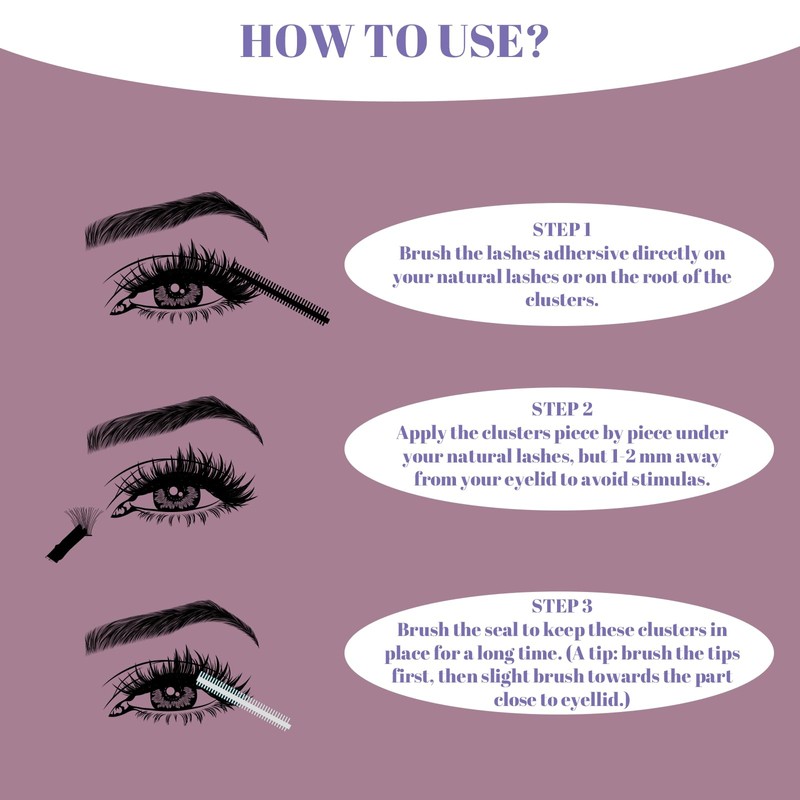 Lash Clusters Lash Extensions 280 Pcs Individual Lashes DIY Eyelash