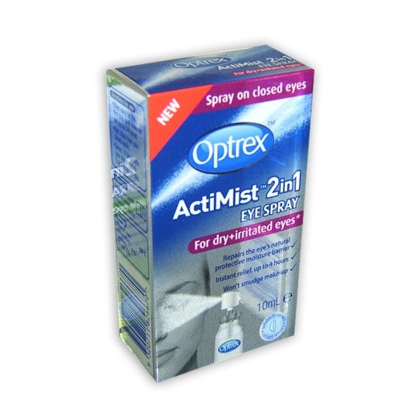 Optrex ActiMist 2in1 Eye Spray for dry + irritated eyes 10ml