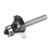 sourcing map Roundover Router Bit 1/4 Shank 5/16" Radius Carbide