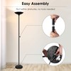 BoostArea Torchiere Floor Lamp, 30W Super Bright LED Standing Lamp,