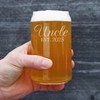 Uncle Est 2025 - Beer Can Pint Glass Gift for