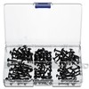 150 PCS M3 M4 Black Round Head Self Tapping Screws