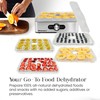 Elite Gourmet EFD3321X Food Dehydrator, Stainless Steel Trays Adjustable Temperature