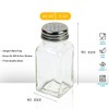 HESSION 4 Pack Salt and Pepper Shakers Glass Salt Shakers
