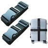 2 PCS Luggage Strap 78" x 2" Suitcase Belts Wide