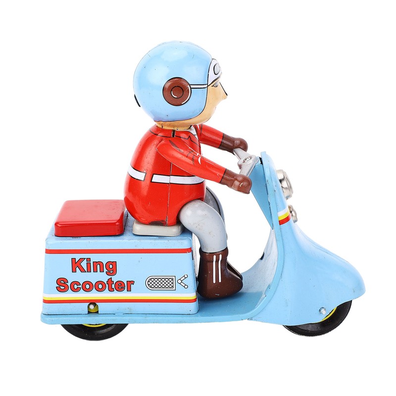 Clockwork Scooter Motorcycle Retro Decorative Metal Wind Up Motorcycle Mechanical