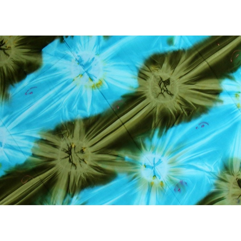 Sarong Beach Towel Pareo Wrap Skirt Blue Green Batik Sar03