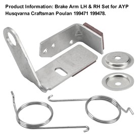 532199471 532199478/532199470 LH & RH Brake Arm Kit Compatible with Husqvarna AYP Craftsman Poulan Mower Deck Models, Replaces 199478 532199477 400132 532400132