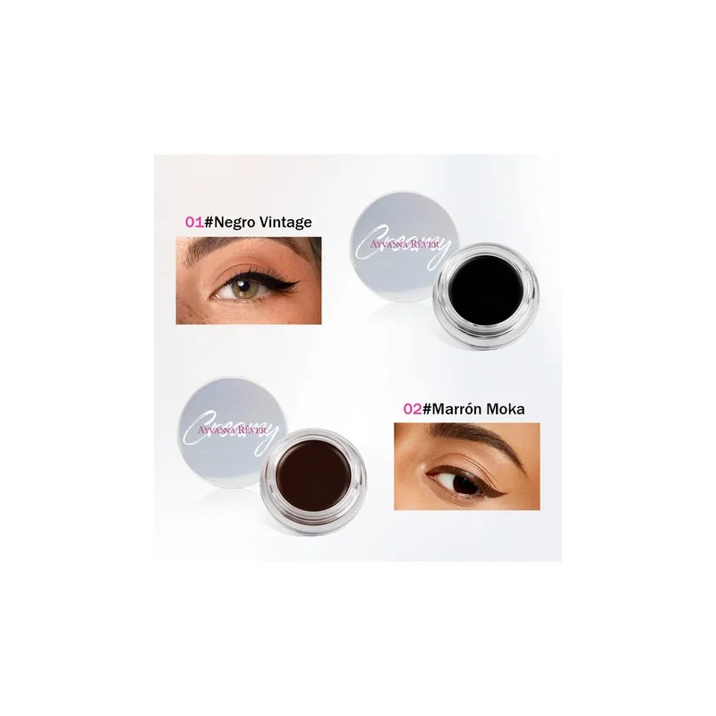 Delineador En Gel De Ojos Sedoso Impermeable Ayvanna Rêver
