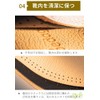 [ペダック] 国内正規品 インソール レザーハーフ 中敷き つま先用 衝撃吸収 消臭 革 サイズ調整