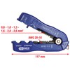 KS Tools 115.1252 Multi-funct.stripping tool, 0.8-2.6mm