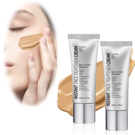2 St Make Up Primer Gesicht, Face Blurring Primer, Instant Face Tightener No-filter Primer, Skin Tightener Primer, Farbkorrigierender Primer für das Gesicht, Color Correcting Cream für Alle Hauttypen