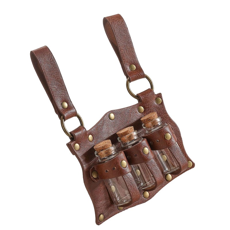 Haiki Medieval Potion Holder Cork Potion Bottle Cosplay Accessories Historical