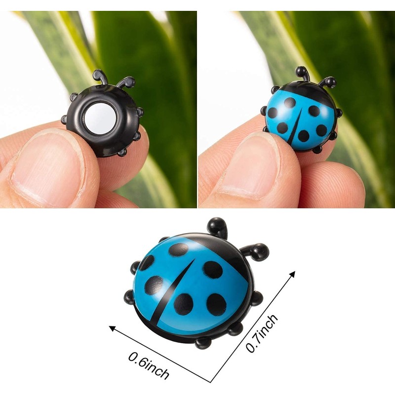 TXDAMAI Mini Ladybird Fridge Magnet 6 Pieces Creative Fridge Magnetic