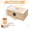 36 PCS Wooden Alphabet and Number Rubber Stamp Set, Typewriter