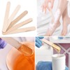 200 Pieces Disposable Wooden Wax Spatulas Wax Applicator Sticks for