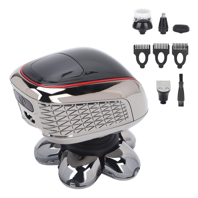 6D Electric Razor 5 in 1 Multifunctional Men Rechargeable Bald