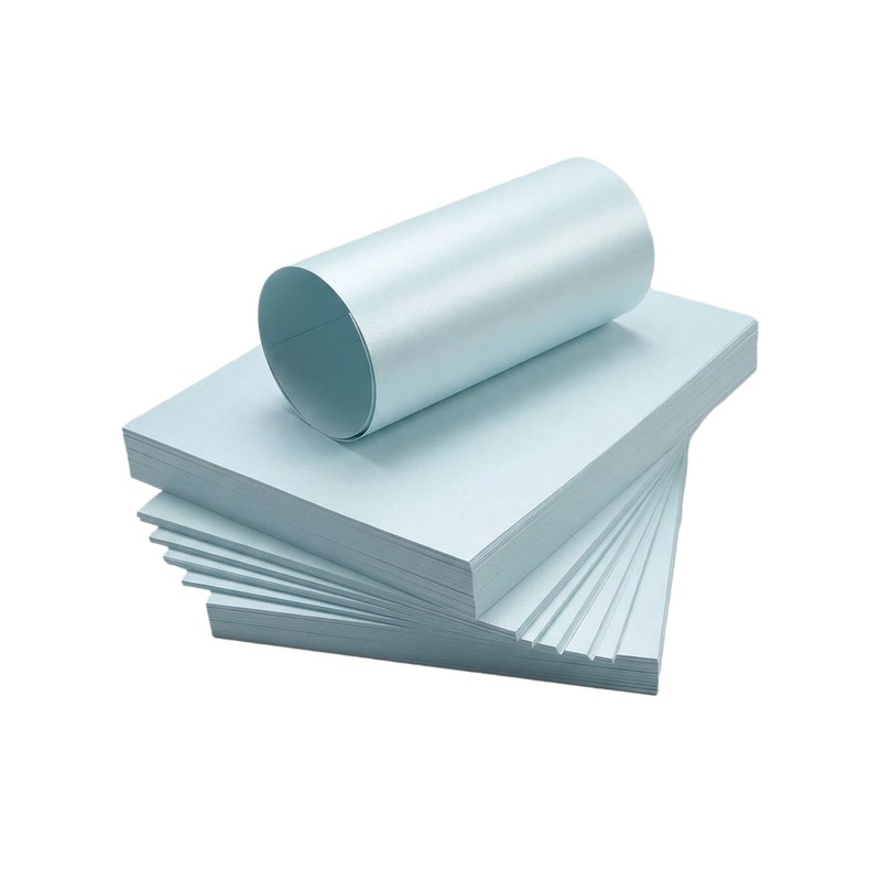 Syntego A4 Baby Blue Majestic Pearlescent Shimmer Paper Double Sided