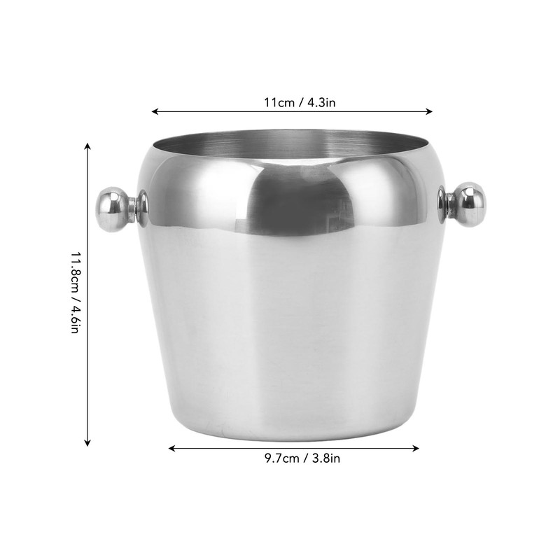 Stainless Steel Ice Bucket Champagne Ice Bucket Wine Chiller Bucket