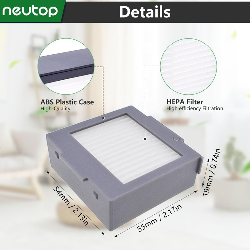 Neutop Replacement HEPA Filters Compatible with iRobot Roomba Max 705