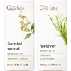 Gya Labs Sandalwood Essential Oils for Diffuser & Vetiver Essential
