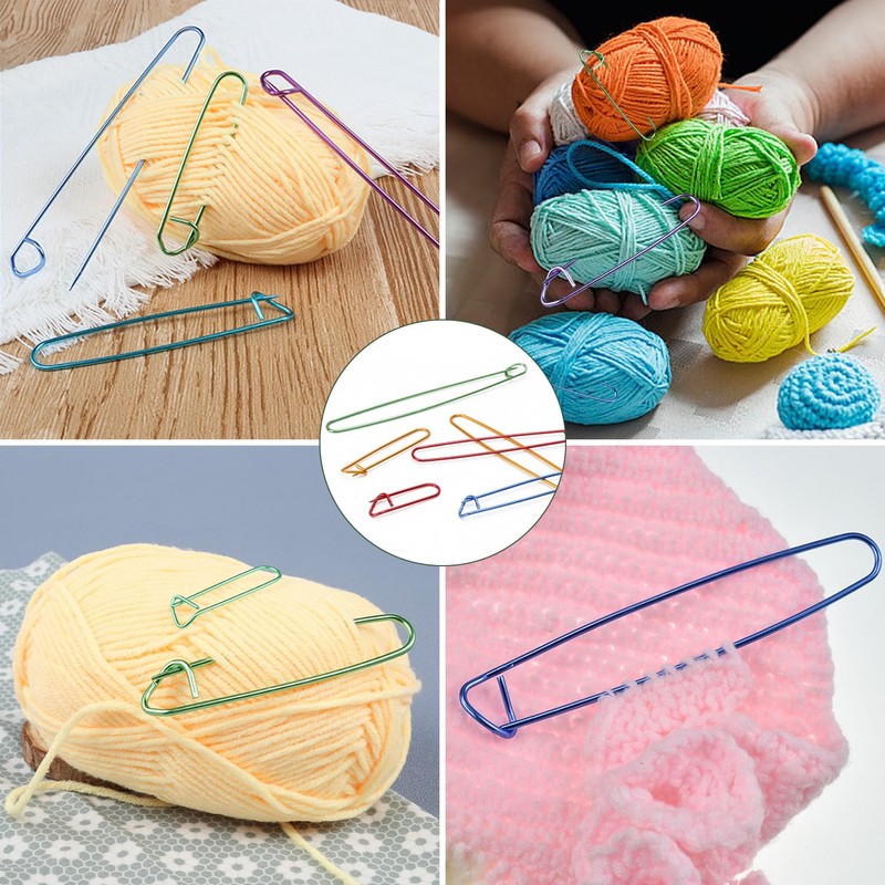 SYEYCW 24 Pcs Stitch Holder Set, Knitting Accessories, Stitch Holders