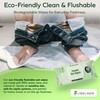 LimeLinen Flushable Wipes 100% Plant-Based, Alcohol-Free, Hypoallergenic, pH-Balanced | Flushable