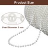 1 Roll 16.4Ft Faux Pearl Beads Garland, Pearl String with