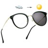LifeArt Bifocal Reading Glasses, Transition Photochromic Dark Grey Sunglasses, Oval