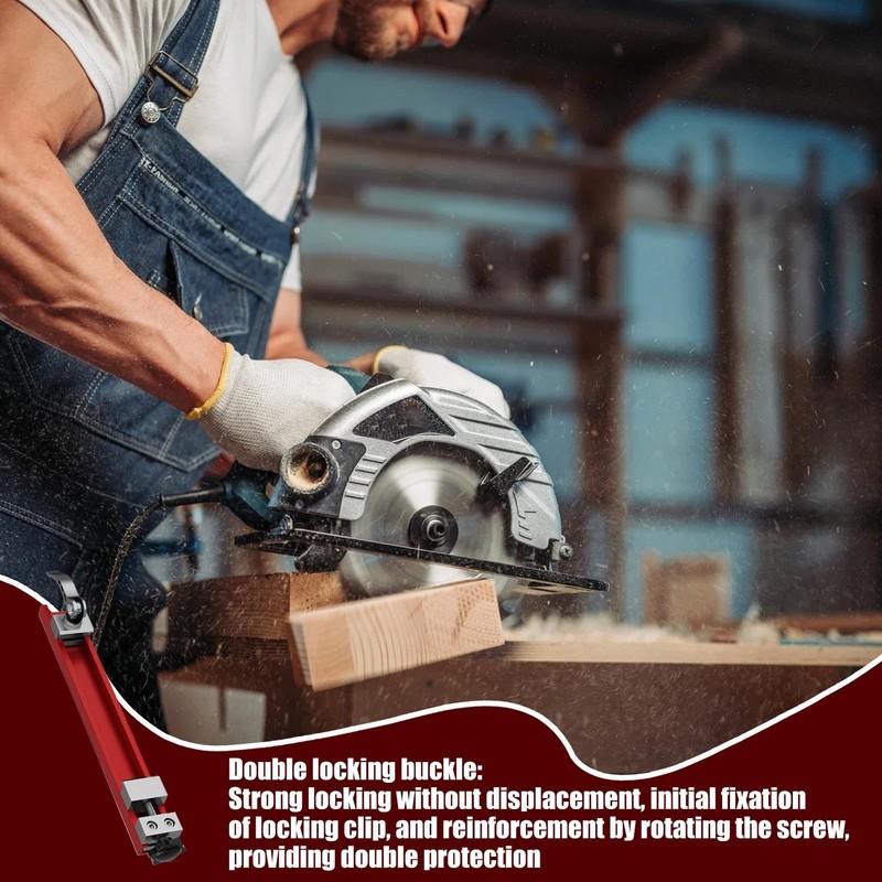 Circular Saw Track Guide Jig, Adjustable Cutting Machine Base Guide