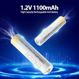 ENEGON Paquete de 8 Baterías Pilas AAA Recargables Ni-Mh, 1.2V 1100mAh de Alta Capacidad, Paquete con 8 Pilas Recargables, bateria AAA Recargables par