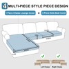NAISI Waterproof Couch Cushion Covers Thick Velvet Fabric Washable Sofa