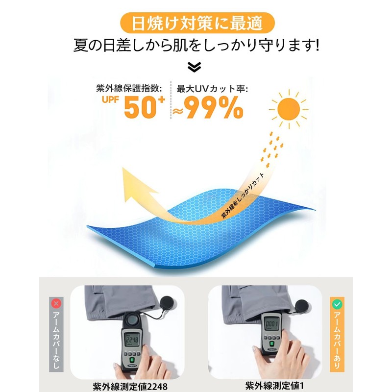 [ＵＢｅｓｕｔｏ] UVカット アームカバーアームカバー レディス 接触冷感 ひんやり 腕カバー uv手袋 夏 吸汗速乾