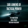 Guardian LTE Tactical Flashlight, 500 Lumens, Zoom‑Focus, Water‑Resistant IPX5, 5