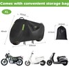 KALINCO Motorcycle Cover, 600D Waterproof Outdoor Motorcycle Cover, All Weather